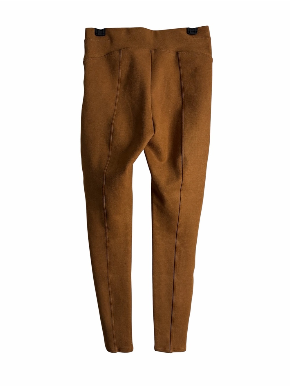 Spanx Faux Suede Leggings in Rich Caramel Size Medium - Picture 3 of 9